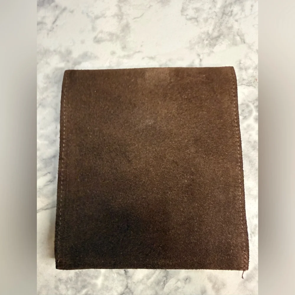 VTG 1985 -2002 Houston Open TPC The Woodlands Brown Suede Valuable Golf Pouch